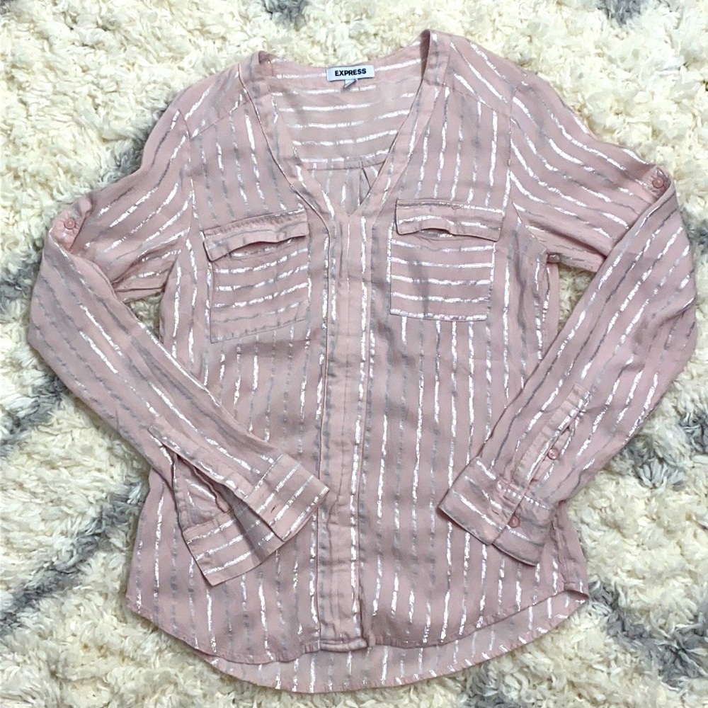 LIKE NEW Express pinstripe top